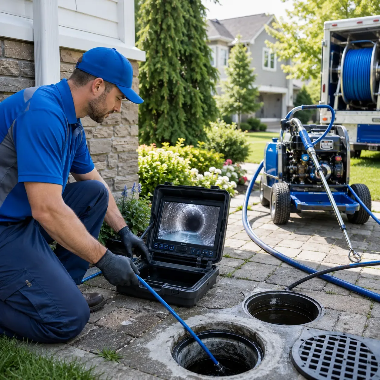 Outdoor drain cleaning professionals serving Pleasant Garden, NC